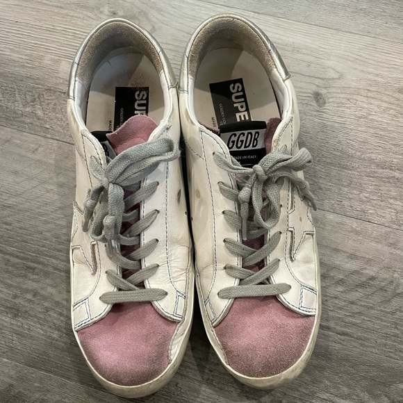 Golden goose white with pink size 39 - Picture 2 of 3